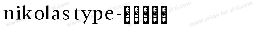 nikolas type字体转换